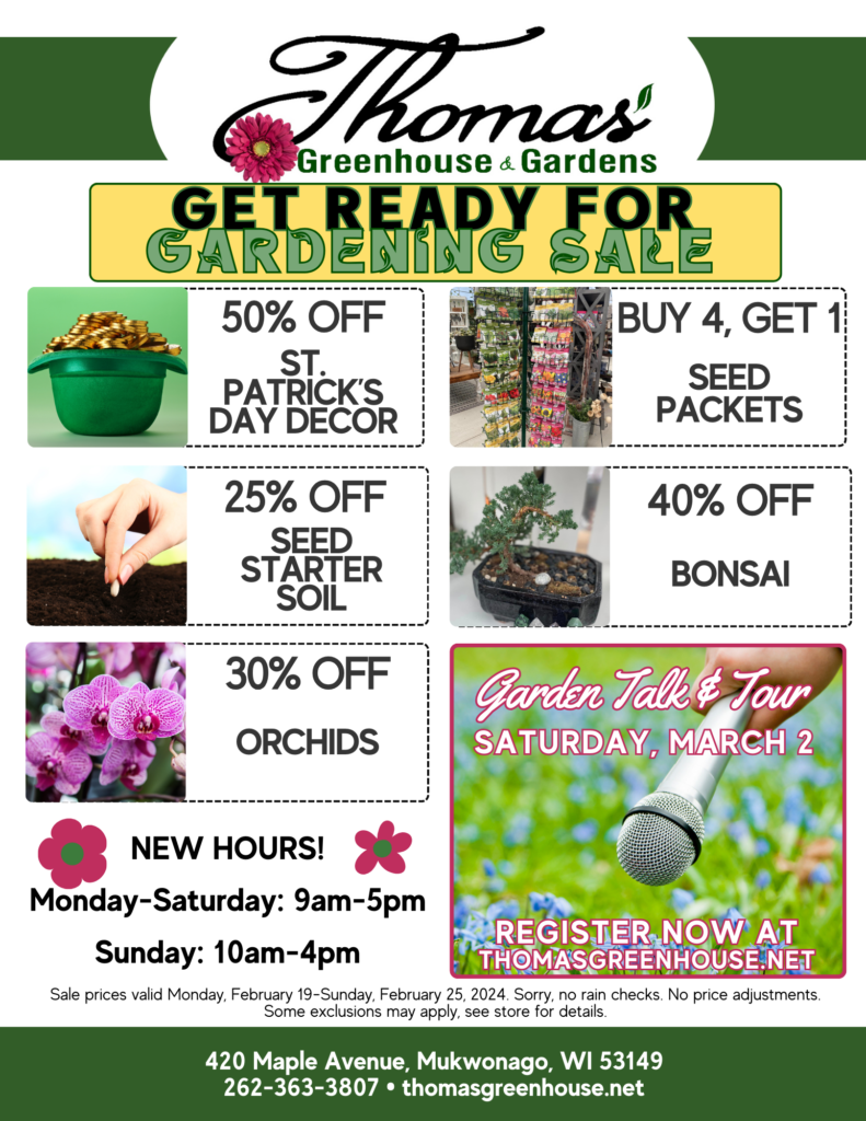 Get Ready for Gardening Sale